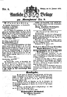 Der Grenzbote Sonntag 31. Januar 1875