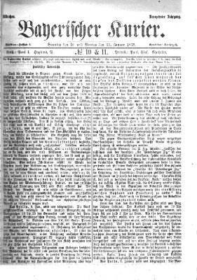 Bayerischer Kurier Montag 11. Januar 1875