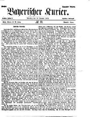 Bayerischer Kurier Dienstag 19. Januar 1875