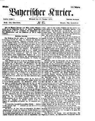 Bayerischer Kurier Mittwoch 27. Januar 1875