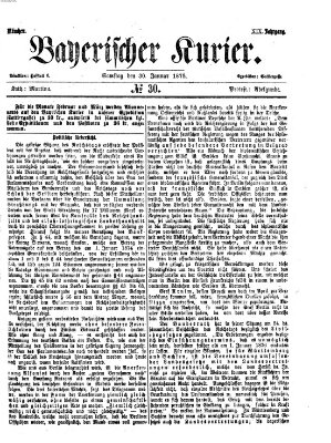 Bayerischer Kurier Samstag 30. Januar 1875