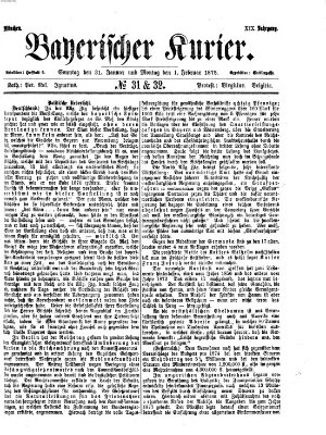 Bayerischer Kurier Montag 1. Februar 1875