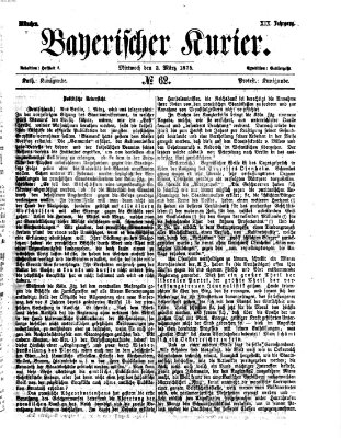 Bayerischer Kurier Mittwoch 3. März 1875