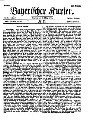 Bayerischer Kurier Samstag 6. März 1875