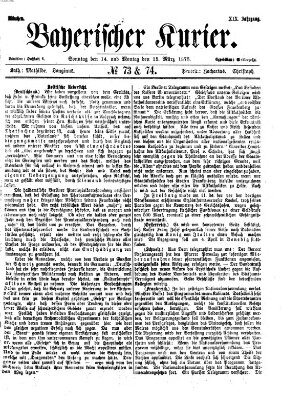 Bayerischer Kurier Montag 15. März 1875