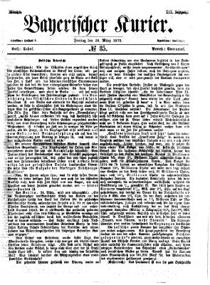 Bayerischer Kurier Freitag 26. März 1875