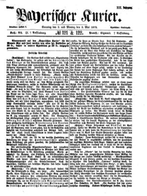 Bayerischer Kurier Sonntag 2. Mai 1875