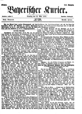 Bayerischer Kurier Samstag 22. Mai 1875