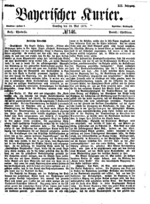 Bayerischer Kurier Samstag 29. Mai 1875