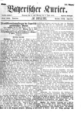 Bayerischer Kurier Sonntag 4. Juli 1875