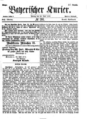 Bayerischer Kurier Freitag 23. Juli 1875