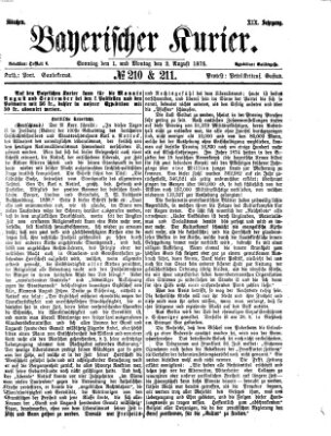 Bayerischer Kurier Montag 2. August 1875