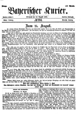 Bayerischer Kurier Mittwoch 25. August 1875