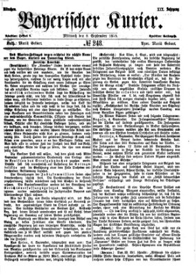 Bayerischer Kurier Mittwoch 8. September 1875