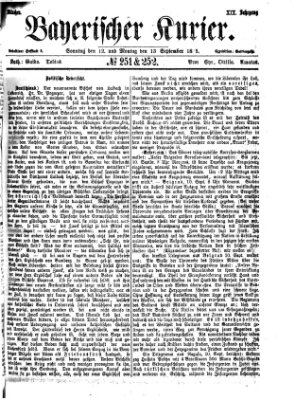 Bayerischer Kurier Sonntag 12. September 1875