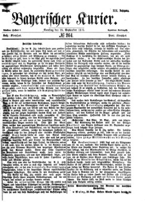 Bayerischer Kurier Samstag 25. September 1875