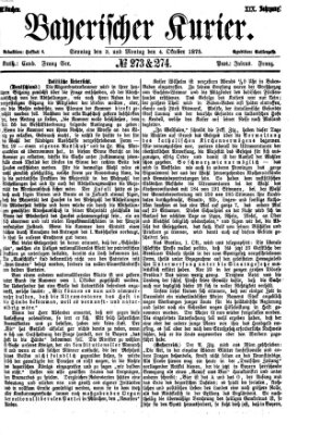 Bayerischer Kurier Sonntag 3. Oktober 1875