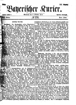 Bayerischer Kurier Mittwoch 6. Oktober 1875