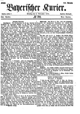 Bayerischer Kurier Dienstag 9. November 1875