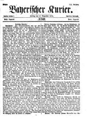 Bayerischer Kurier Freitag 17. Dezember 1875