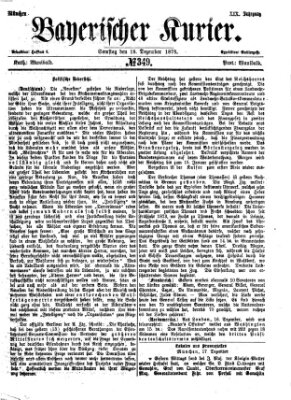 Bayerischer Kurier Samstag 18. Dezember 1875