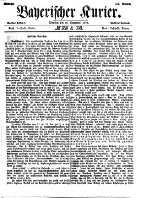 Bayerischer Kurier Dienstag 28. Dezember 1875