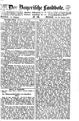 Der Bayerische Landbote Mittwoch 20. Januar 1875