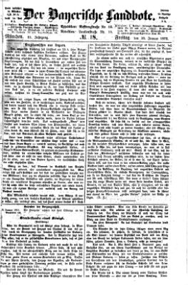 Der Bayerische Landbote Freitag 22. Januar 1875