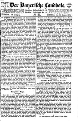 Der Bayerische Landbote Samstag 30. Januar 1875