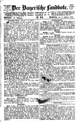 Der Bayerische Landbote Sonntag 21. Februar 1875