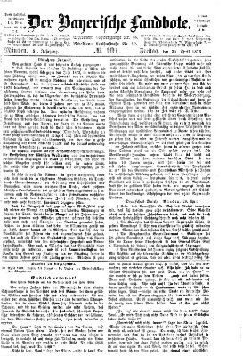 Der Bayerische Landbote Freitag 30. April 1875