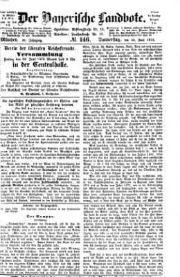 Der Bayerische Landbote Donnerstag 24. Juni 1875