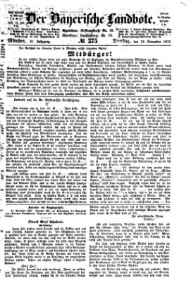 Der Bayerische Landbote Dienstag 23. November 1875