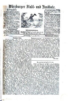 Würzburger Stadt- und Landbote Donnerstag 13. Mai 1875