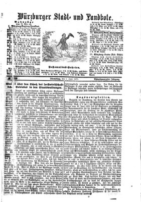 Würzburger Stadt- und Landbote Dienstag 1. Juni 1875