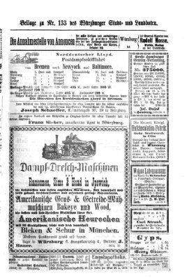 Würzburger Stadt- und Landbote Samstag 5. Juni 1875