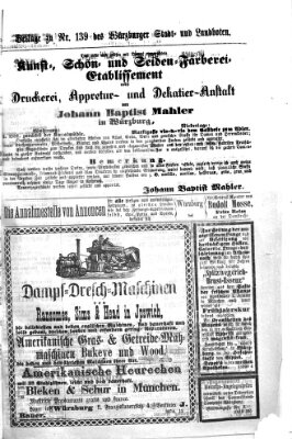 Würzburger Stadt- und Landbote Samstag 12. Juni 1875