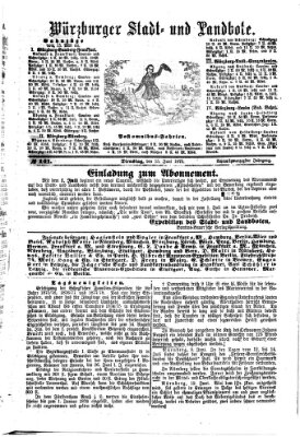 Würzburger Stadt- und Landbote Dienstag 15. Juni 1875