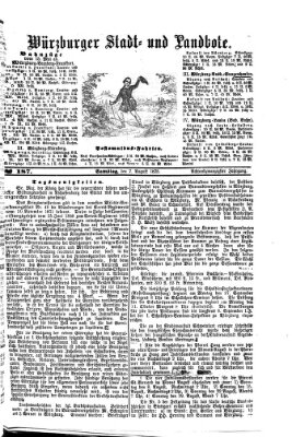 Würzburger Stadt- und Landbote Samstag 7. August 1875