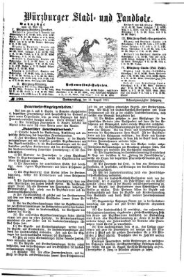 Würzburger Stadt- und Landbote Donnerstag 12. August 1875