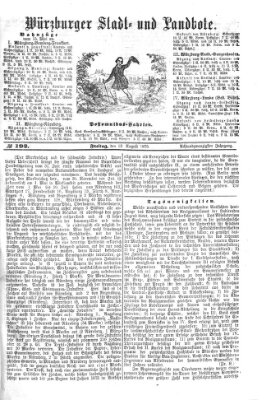 Würzburger Stadt- und Landbote Freitag 13. August 1875