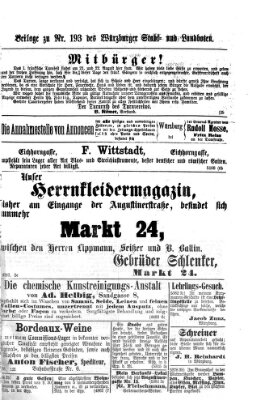 Würzburger Stadt- und Landbote Samstag 14. August 1875