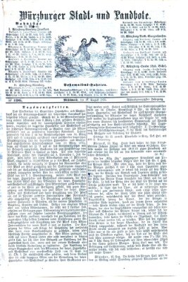 Würzburger Stadt- und Landbote Mittwoch 18. August 1875