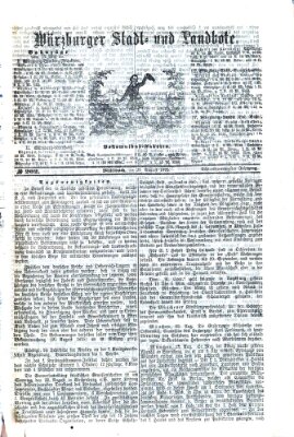 Würzburger Stadt- und Landbote Mittwoch 25. August 1875