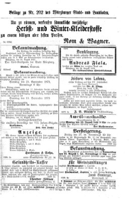 Würzburger Stadt- und Landbote Mittwoch 25. August 1875