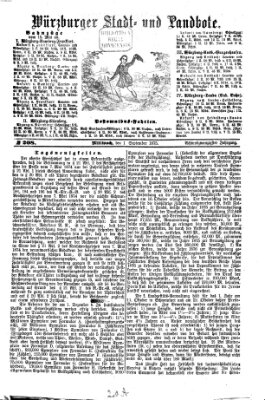 Würzburger Stadt- und Landbote Mittwoch 1. September 1875