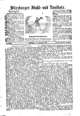 Würzburger Stadt- und Landbote Freitag 3. September 1875