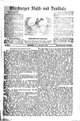 Würzburger Stadt- und Landbote Samstag 4. September 1875