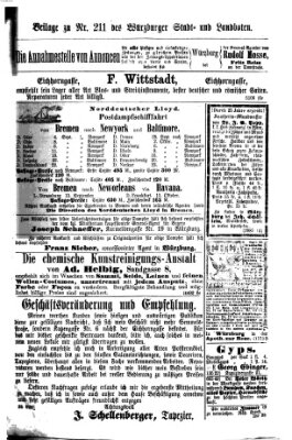 Würzburger Stadt- und Landbote Samstag 4. September 1875