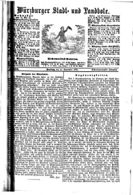 Würzburger Stadt- und Landbote Freitag 10. September 1875